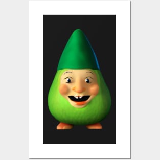 Funny Avocado Gnome Posters and Art